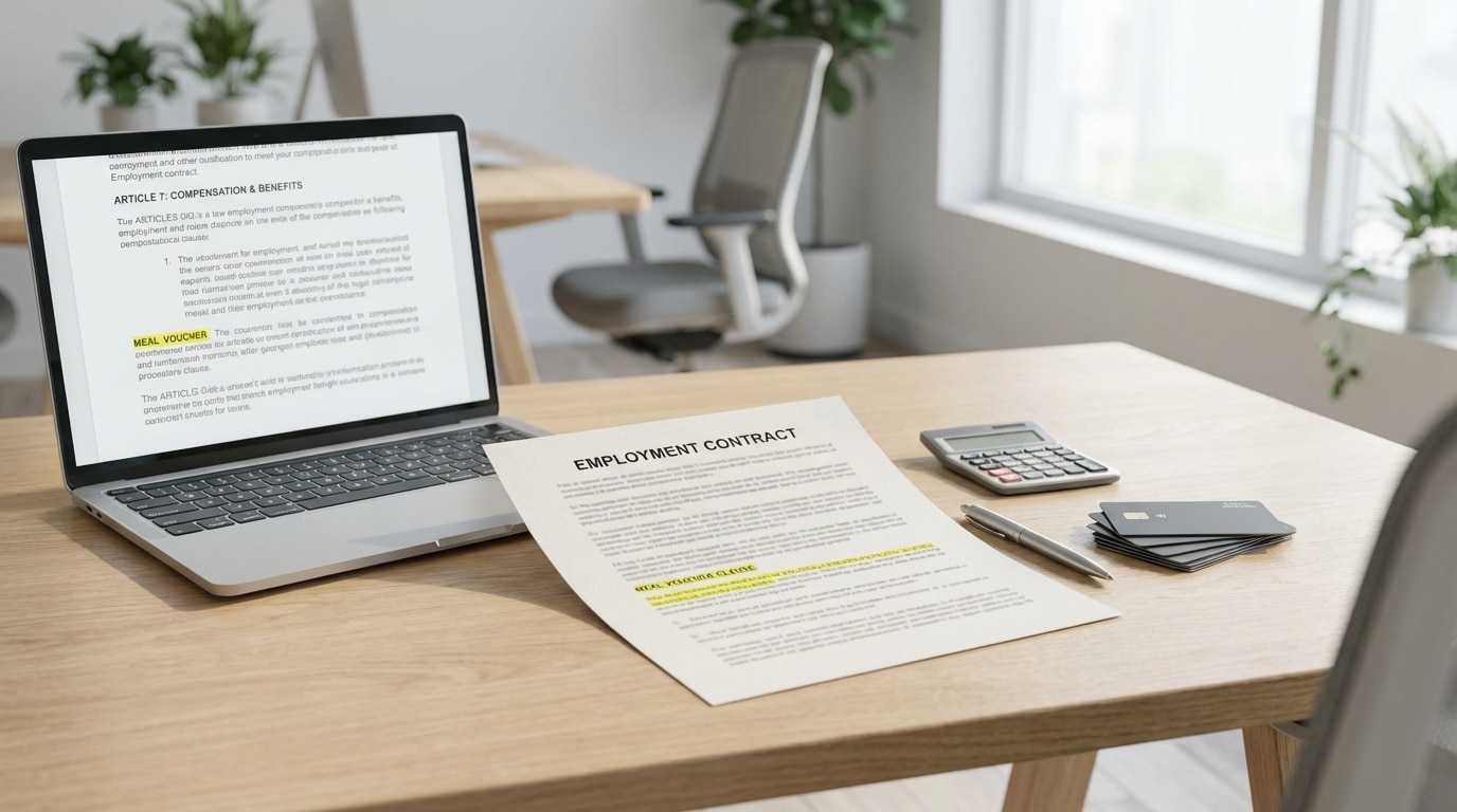 Modèle de clause ticket restaurant dans le contrat de travail : guide complet 2026